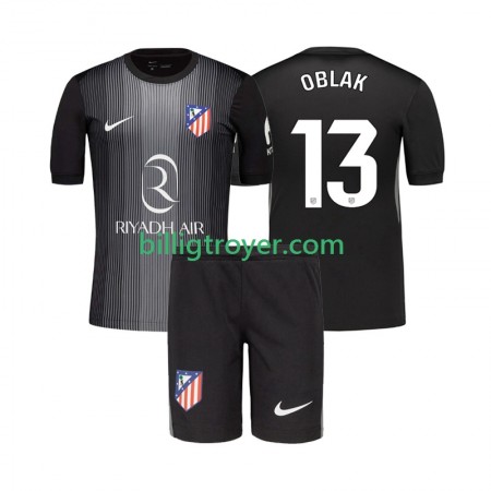 Billige Fotballdrakter Atlético Madrid Jan Oblak 13 Keeper Barn Bortedraktsett 2025/26 Kortermet